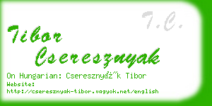 tibor cseresznyak business card